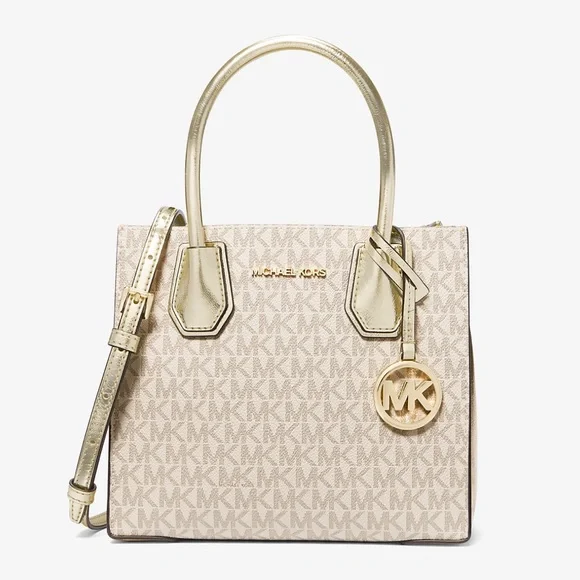 MICHAEL KORS
Mercer Medium Signature Logo and Metallic Accordion Crossbody Bag - Picture 3 of 16